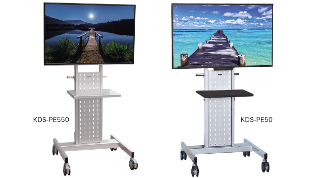 最高品質の テレビ ディスプレイスタンド 木棚板仕様KDS-PE50S